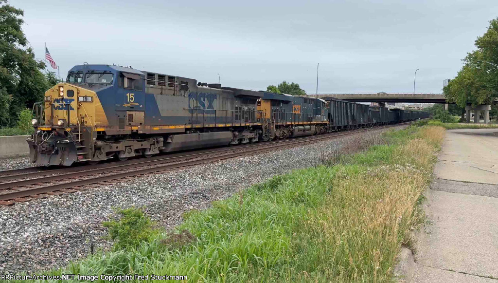 CSX 15 leads the coke train.